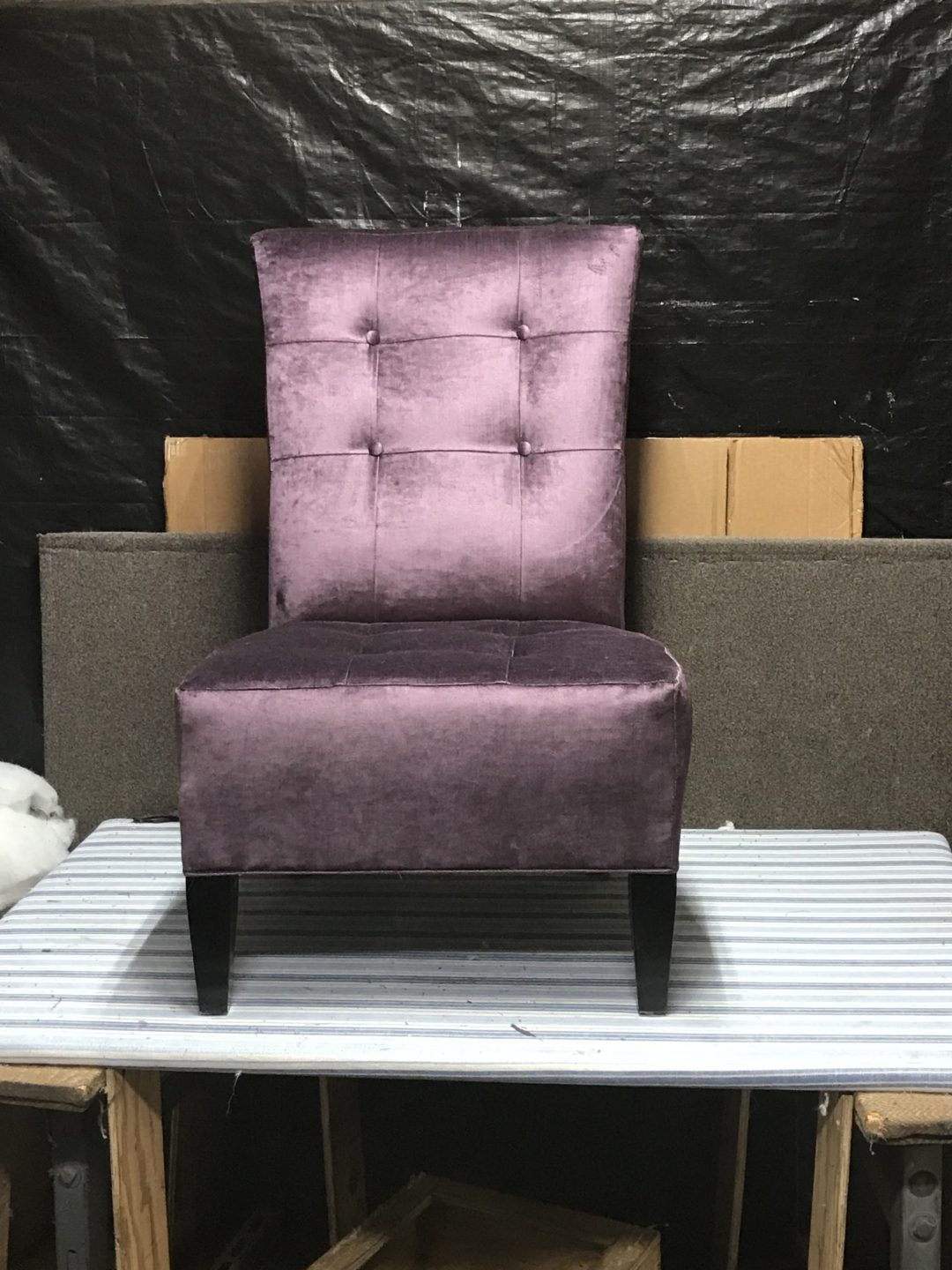 Armless Living Room Chair